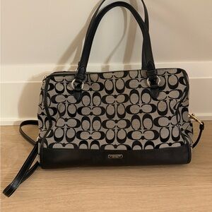 Coach Black and Gray Tote Bag